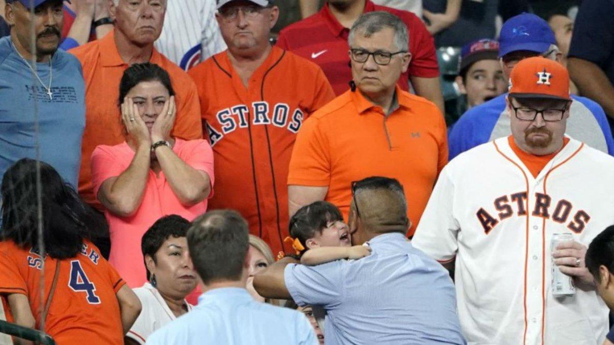 Luego de que la niña recibiera el pelotazo fue trasladada de inmediato a un hospital.