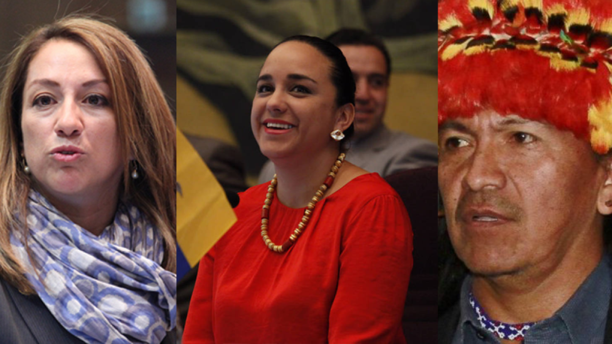 La primera en buscar refugio fue Rivadeneira (centro), cuando las protestas de octubre alcanzaron los picos más altos de violencia.