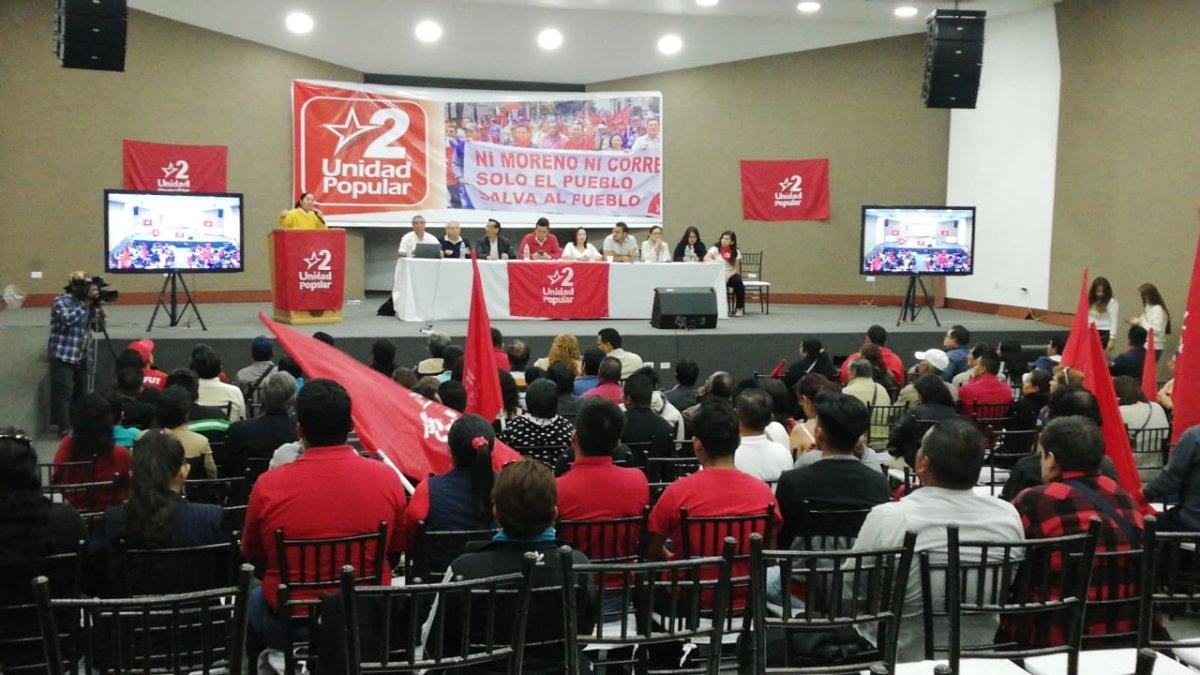 El movimiento Unidad Popular realizó su convención nacional en Quito