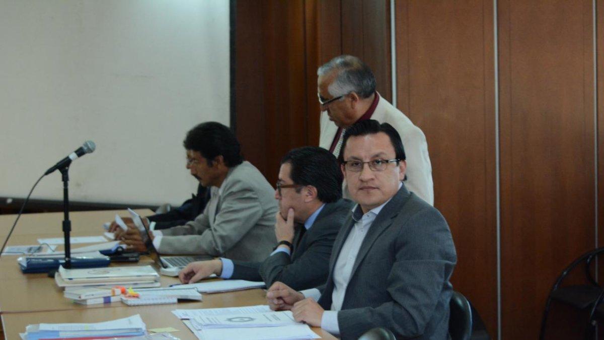 El consejero David Rosero en el primer día de juicio por ataque o resistencia