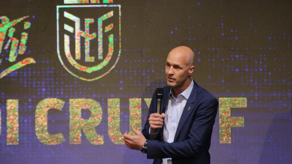 Jordi Cruyff, en su nombramiento como técnico de Ecuador.