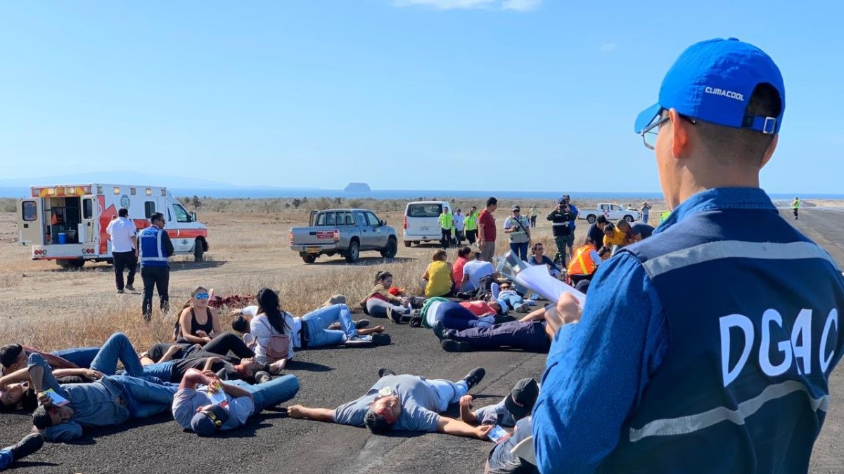 Los ejercicios sobre accidentes aéreos se realizan anualmente en el país.