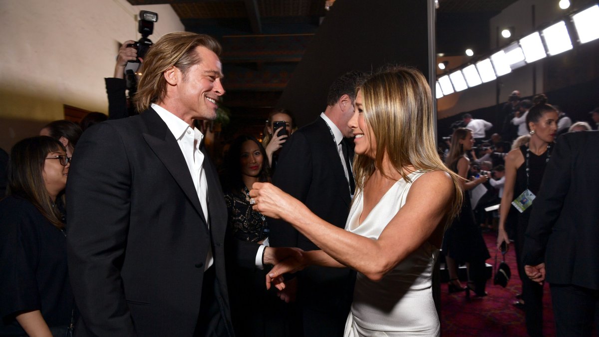 Brad Pitt y Jennifer Aniston durante la gala de los premios del Sindicato de Actores (SAG).