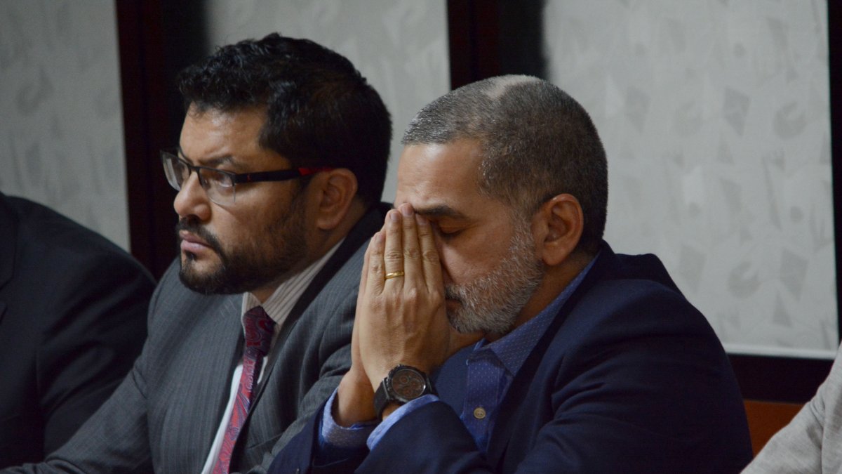 Fernando Alvarado en la Corte Nacional tras su detención en 2018.