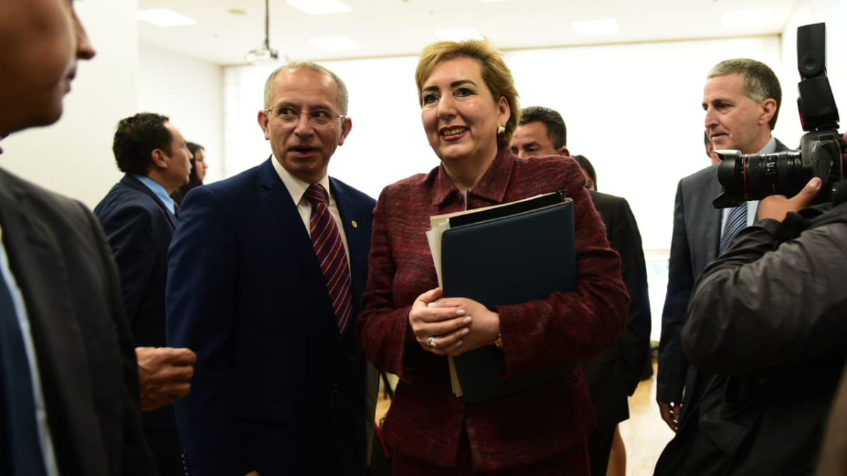 La presidenta de la Corte, Paulina Aguirre compareció a la Comisión de Justicia