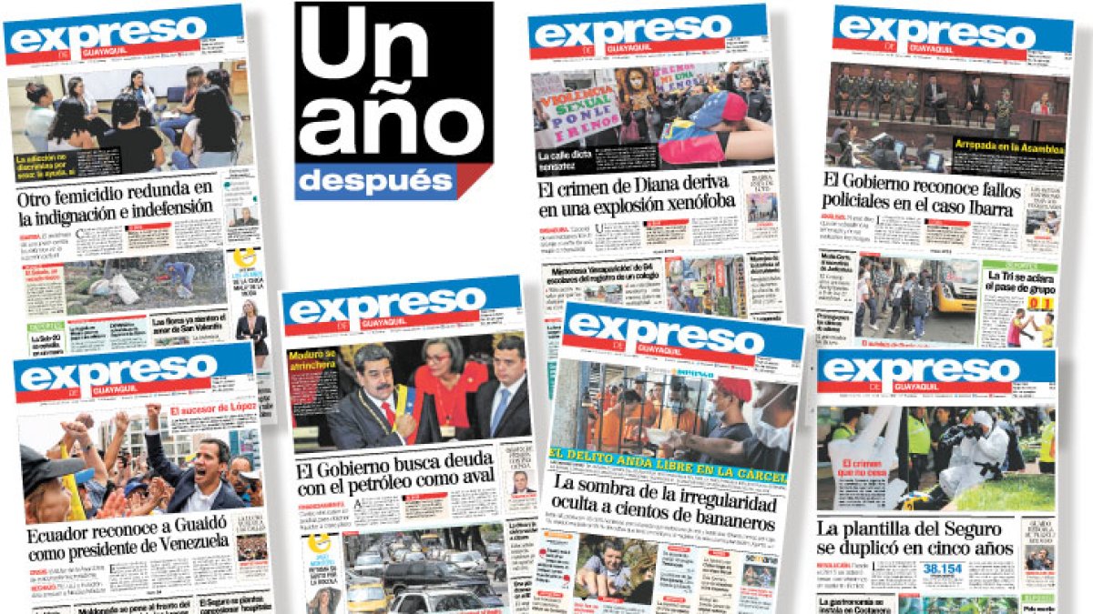 Estas fueron algunas de las portadas que este Diario publicó hace un año.