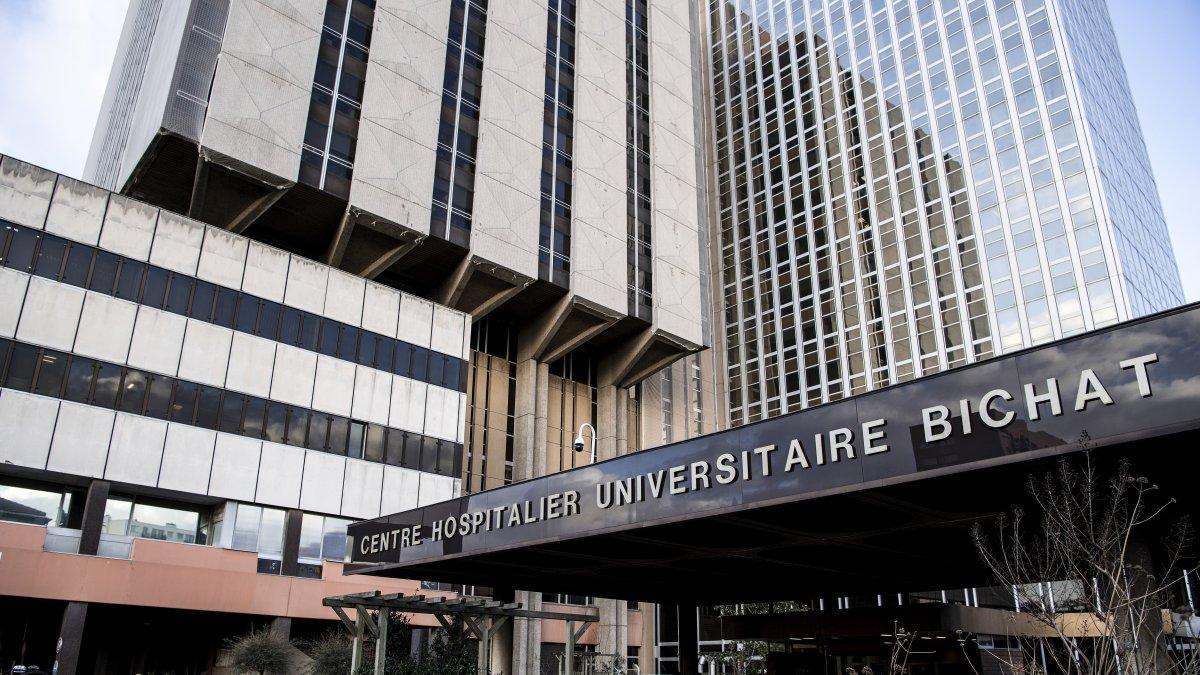 Vista general del hospital Bichat en París, donde se está tratando a algunos de los pacientes infectados con el coronavirus.