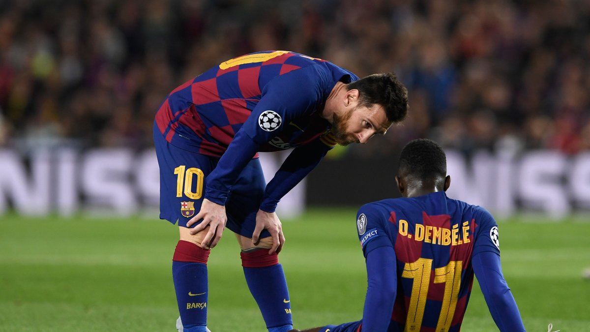 La molestia de Lionel Messi y la nueva lesión de Ousmane Dembélé forman parte de la crisis del FC Barcelona.