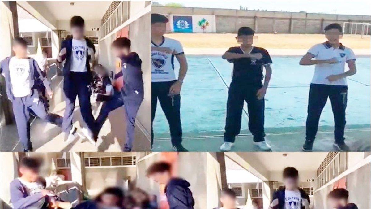 Hecho. Esta es la secuencia del reto romprecráneos, considerado peligroso por alumnos y autoridades.