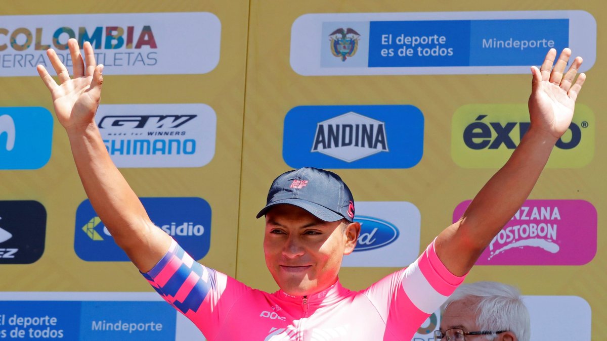 Jonathan Caicedo sigue como líder del Tour Colombia tras dos etapas.
