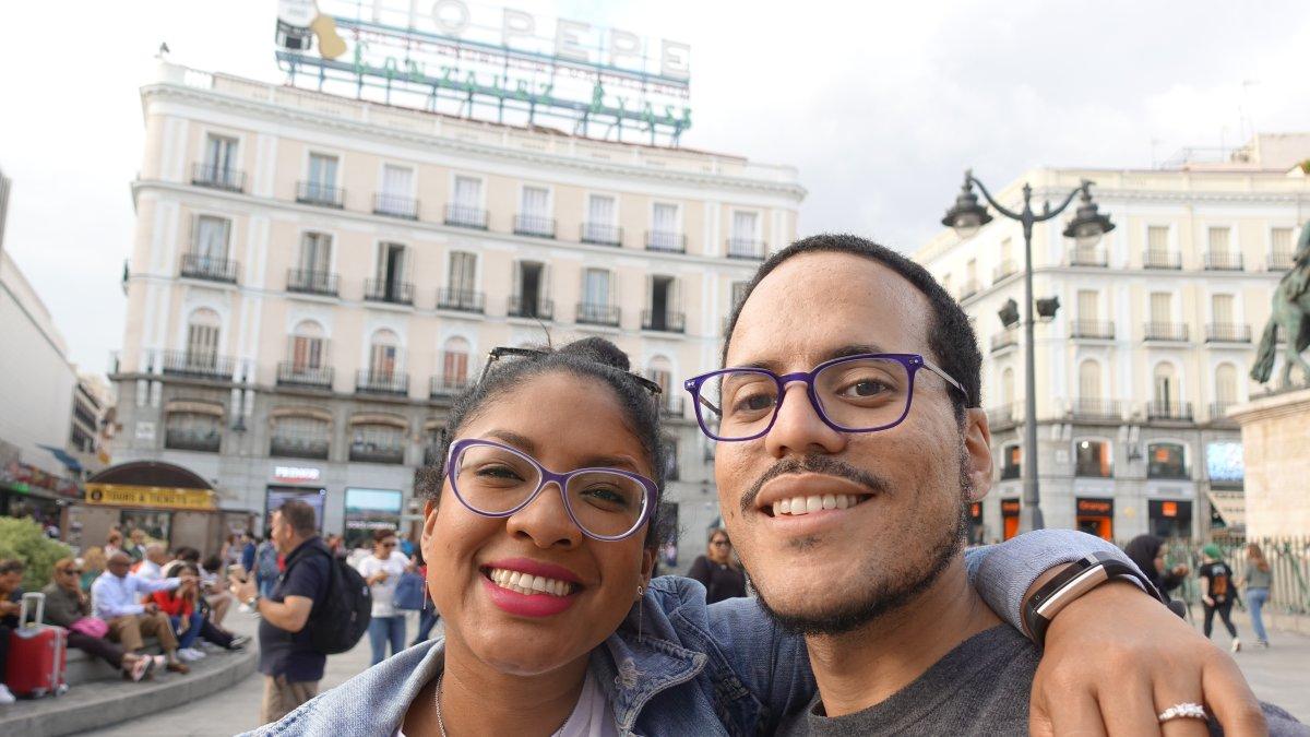 María Lidia y David se conocieron por Tinder hace más de dos años.