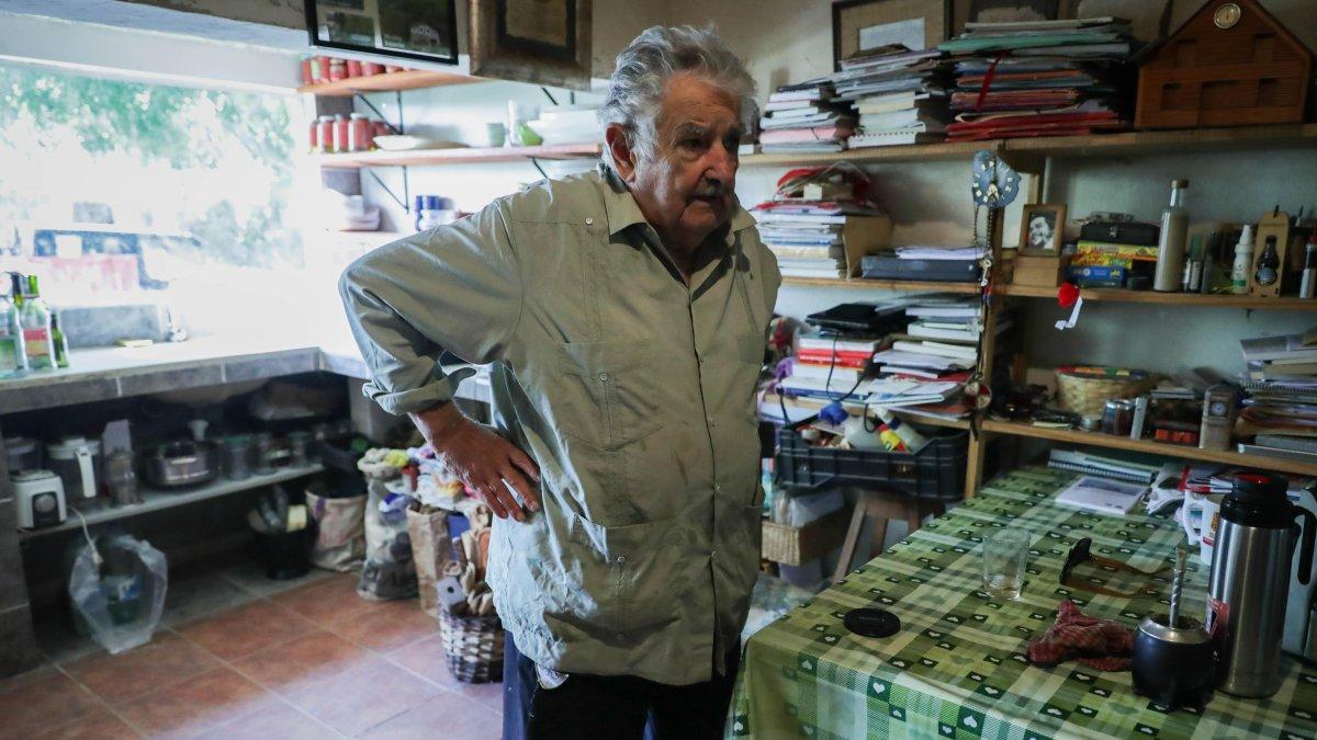 MONTEVIDEO. José Mujica, horas antes de regresar a su escaño en el Senado.