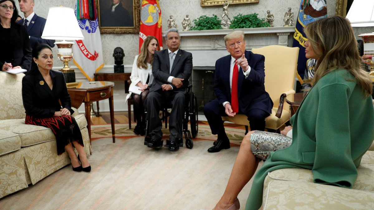 Trump dijo que un acuerdo comercial con Ecuador seguiría el modelo del convenio firmado con Canadá y México.