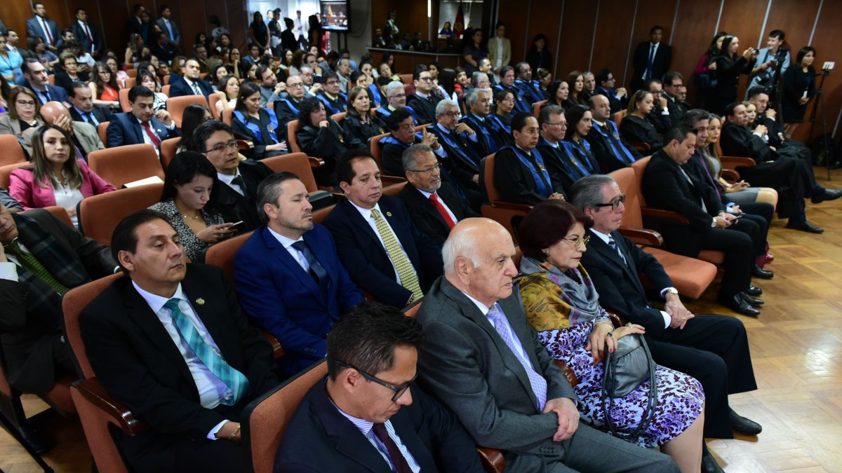 Dos expresidentes de la desaparecida Corte Suprema de Justicia y una exfiscal asistieron a la rendición de cuentas.