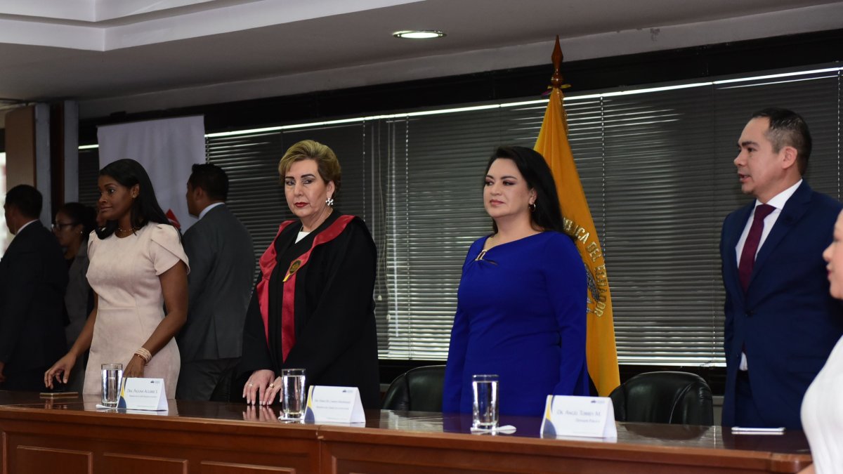 La presidenta del Consejo de la Judicatura estuvo este miércoles en la rendición de cuentas de la Corte