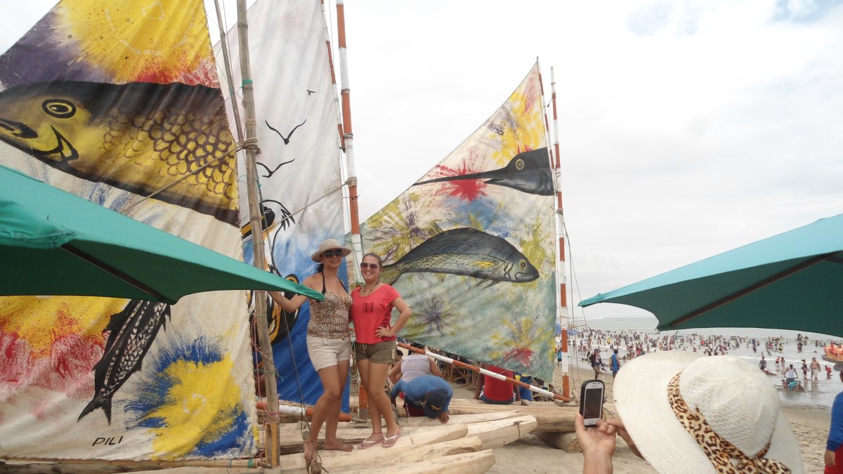 Turistas se toman foto en General Villamil Playas