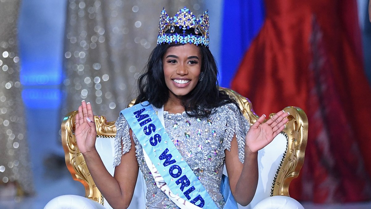 Toni-Ann Singh durante su coronación como Miss World