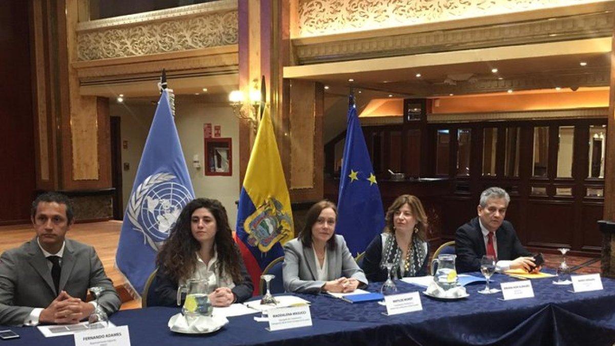Representantes de las distintas oficinas de Naciones Unidas en Ecuador se reunieron para presentar el proyecto.