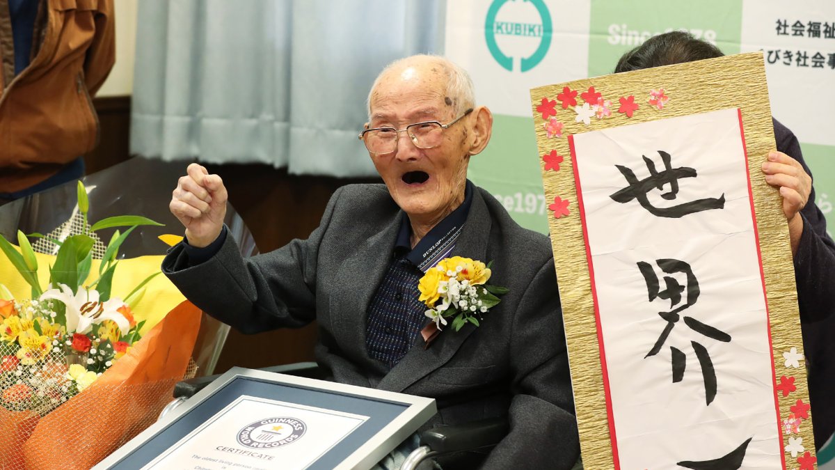 Chitetsu Watanabe, el pasado 12 de febrero, recibió la certificación en japonés 'World Number One' después de ser galardonado como el hombre más viejo del mundo