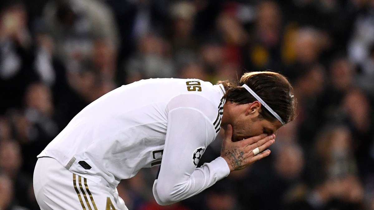 Sergio Ramos recibió la expulsión número 27 de su carrera durante el encuentro de octavos de final de la Champions League entre el Real Madrid y el Manchester city.