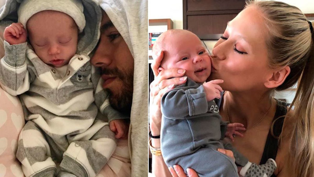 Enrique Iglesias y su esposa compartieron fotos de su nuevo bebé en sus redes sociales.