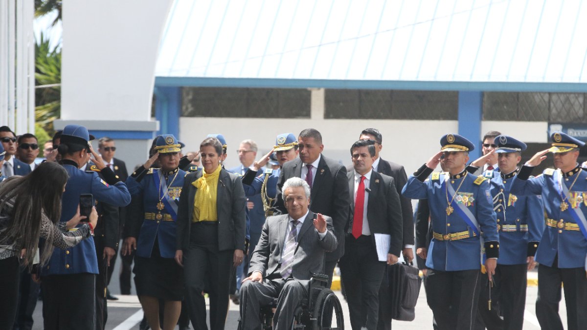 María Paula Romo estuvo este lunes en el aniversario 82 de profesionalización de la Policía.