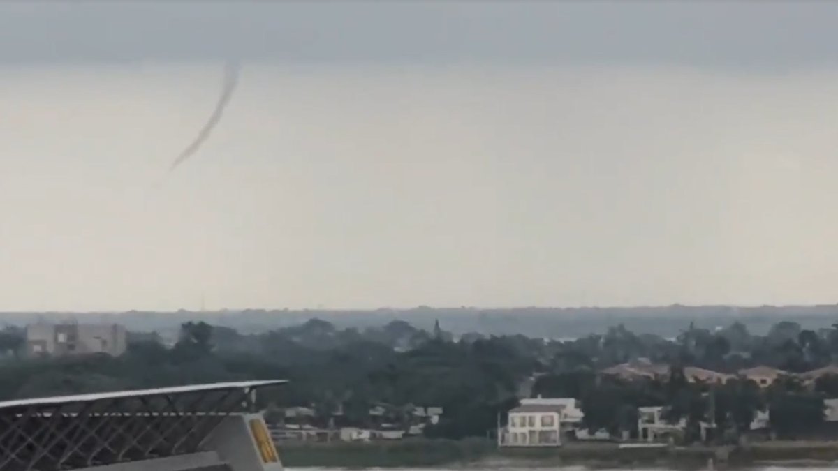 El video del fenómeno climático fue publicado en redes sociales.