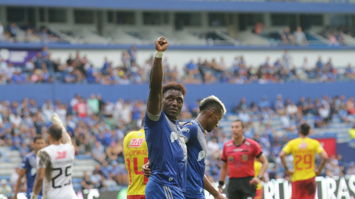 Roberto Ordóñez fue la figura de Emelec en la goleada ante Aucas.