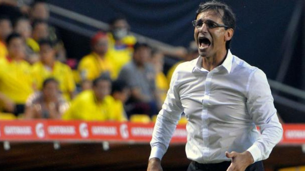 El técnico de Barcelona cuestionó el arbitraje de Franklin Congo en el partido ante Liga de Quito.