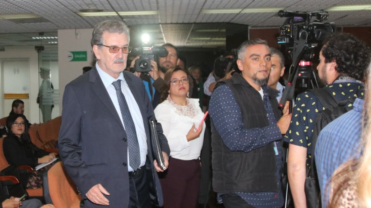 Wilson Pástor, exministro de Energía no Renovable, durante la audiencia preparatoria de juicio en la Corte Nacional.