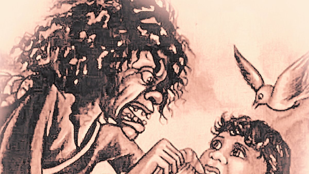 El extraño ser, hipnotizaba a los niños malcriados.