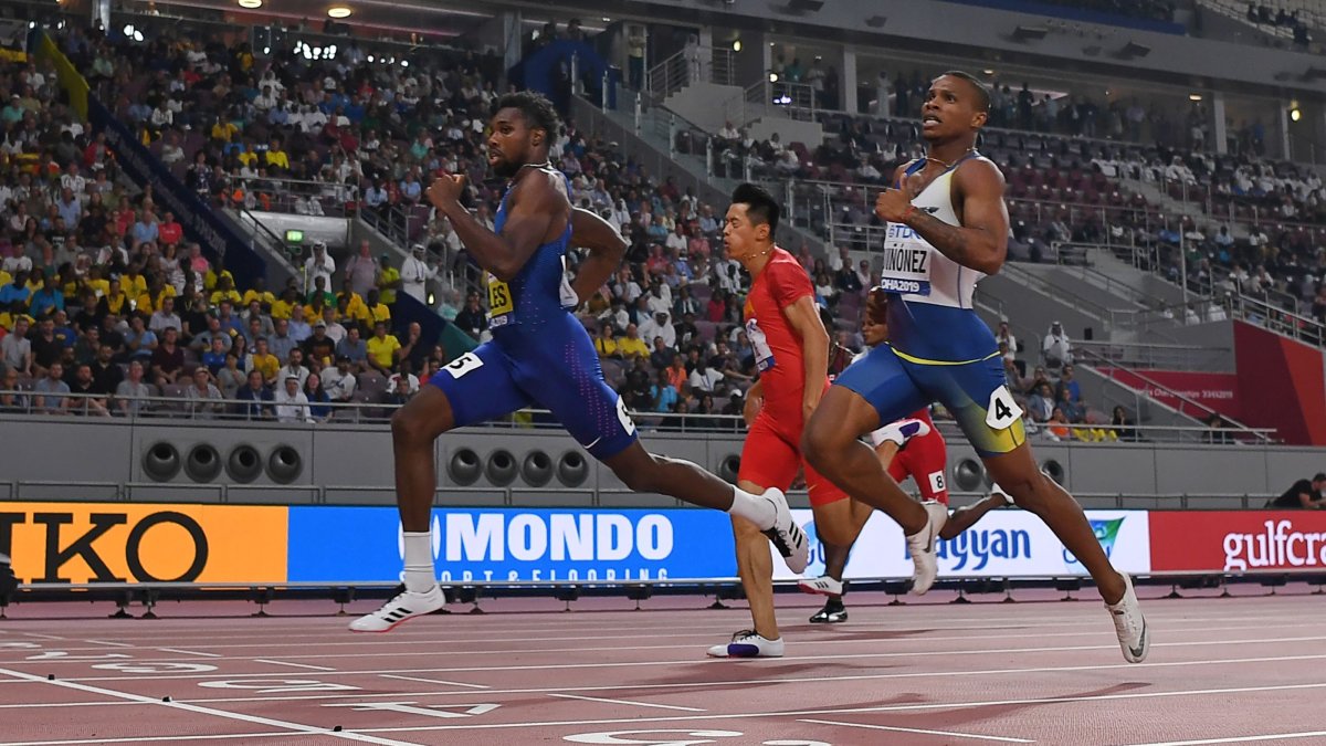 El velocista # 1 del país, Álex Quiñónez, compite regularmente en las reuniones de la Diamond League. El año pasado terminó segundo.