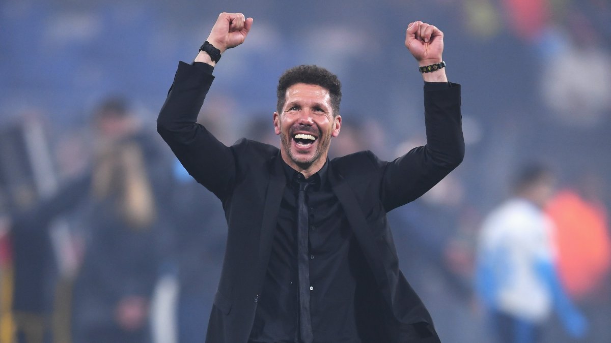 Diego Simeone, del Atlético, está en horas bajas con el conjunto colchonero.