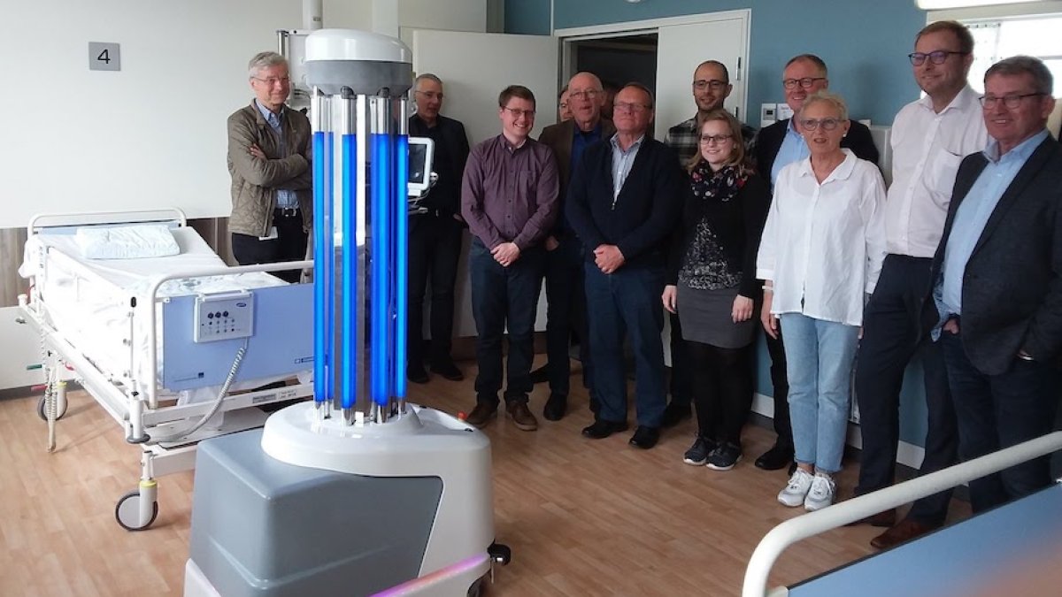 El robot fue gran aliado de China para mantener a flote los hospitales temporales.