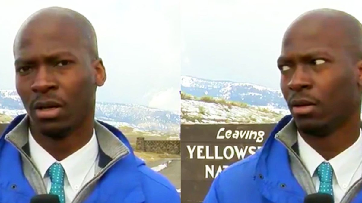 El periodista Deion Broxton se llevó el susto de su vida.