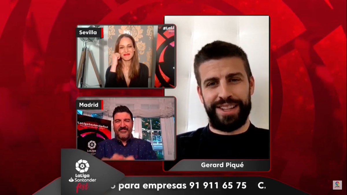 Gerard Piqué se sumó al festival benéfico para pedir a todos los españoles a quedarse en casa.