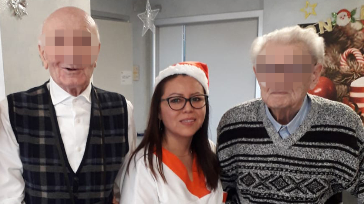 Tareas. En 2019 la ambateña cumpliendo su trabajo en Magenta, Italia.