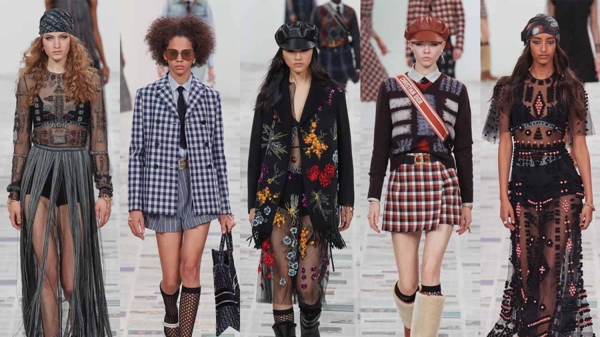 Desdile de Dior en el Paris Fashion Week edición otoño 2020.