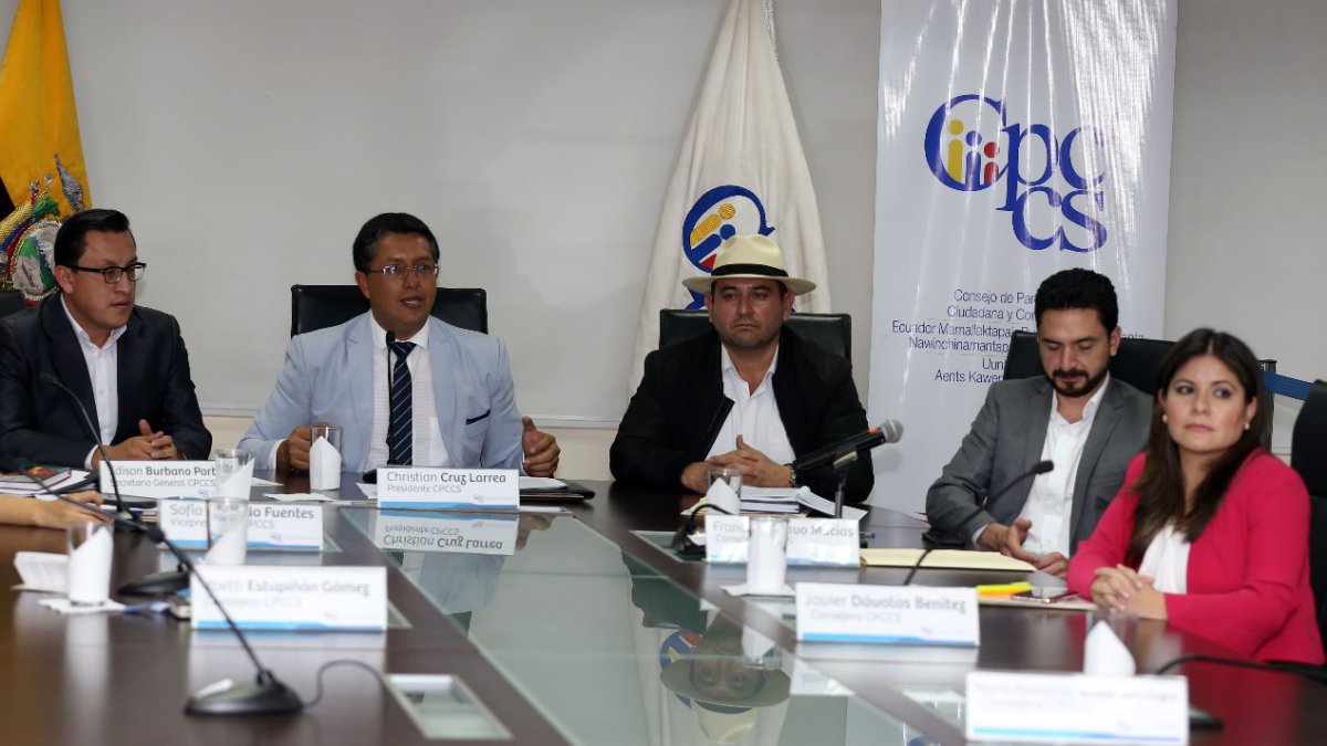 A inicios de marzo se produjo una de las últimas sesiones presenciales del CPCCS en la sede de Quito.