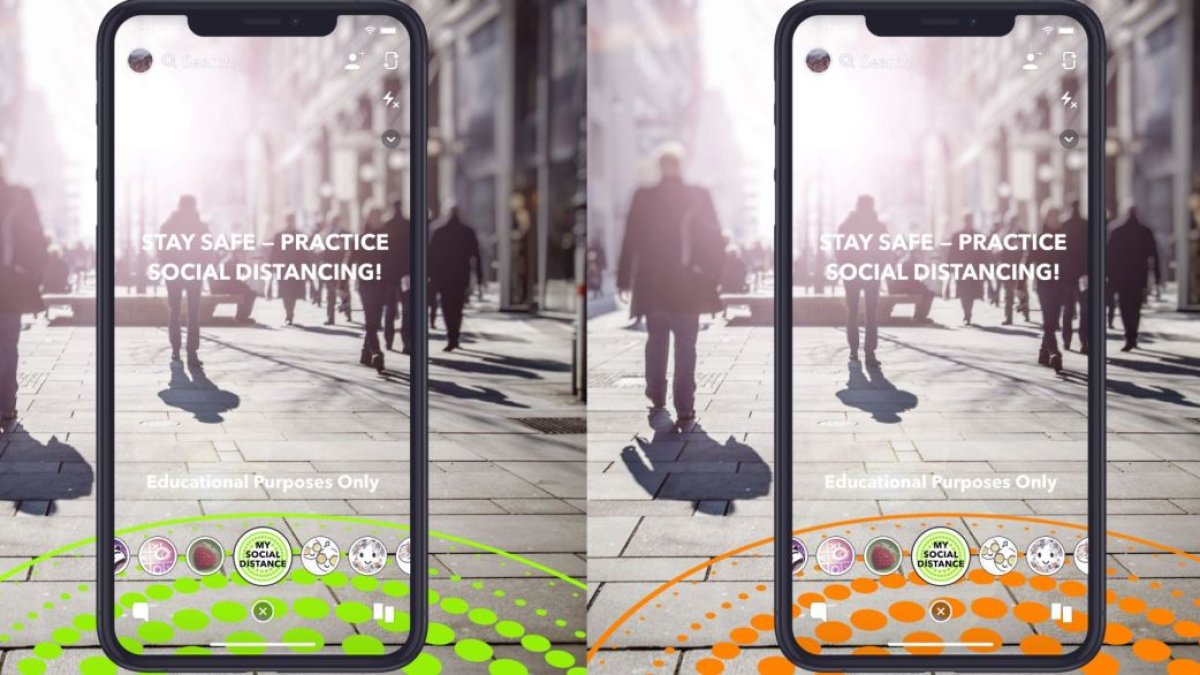 Este filtro incorpora tecnología con realidad aumentada.