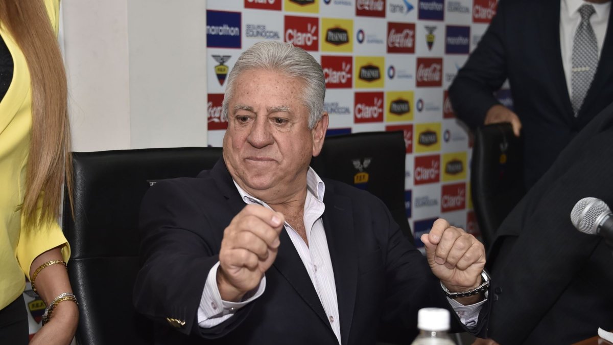 Luis Chiriboga, expresidente de la Federación Ecuatoriana de Fútbol, estuvo en prisión por el caso FIFAGate