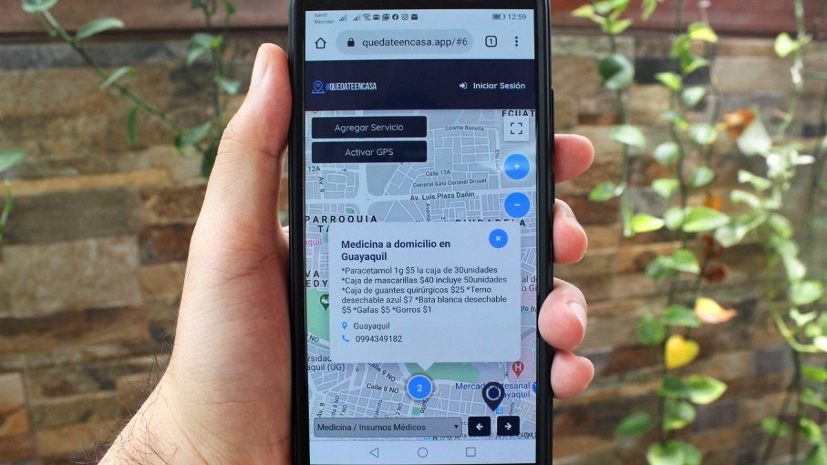 La aplicación fue creada por Gonzalo Andrade, exalumno de la Espol.