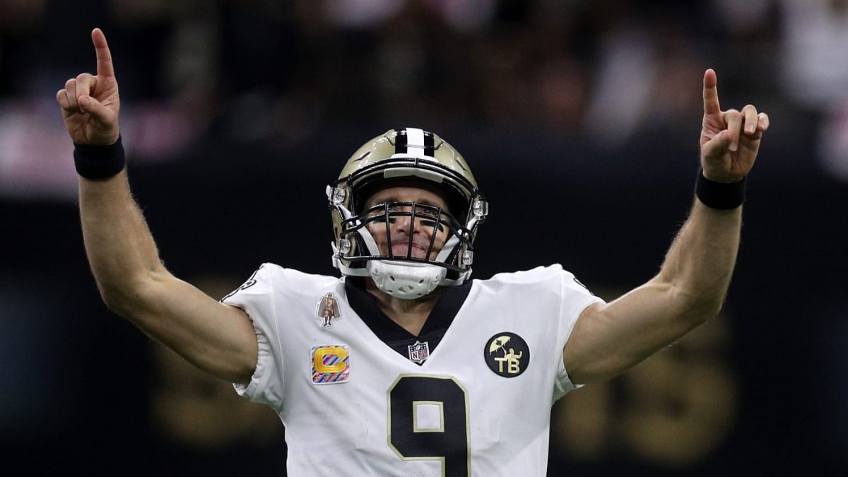 El mariscal de 41 años, Drwe Brees, es el deportista con la donación más alta hasta ahora.