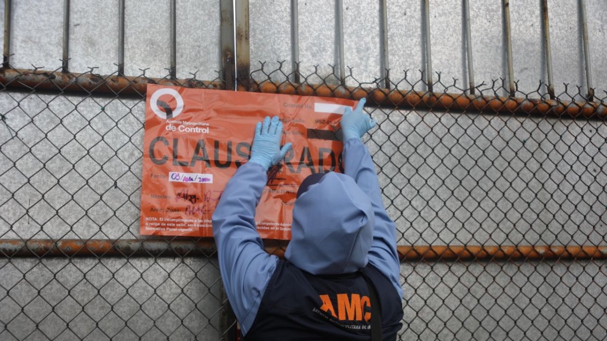 Locales clausurados por incumplir el aislamiento social