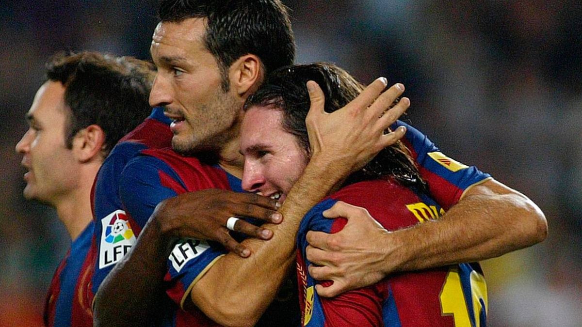 Zambrotta y Messi fueron compañeros por dos temporadas en el FC Barcelona.