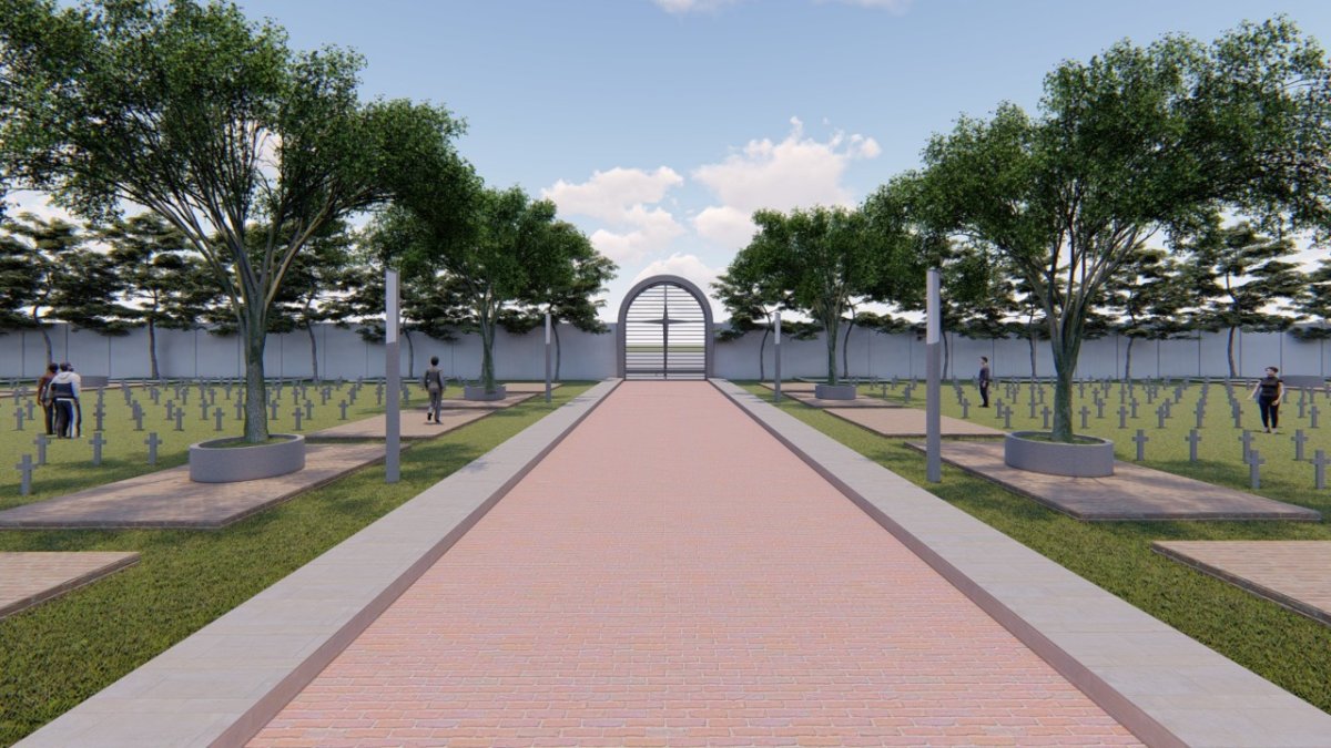 Los planes de cómo quedará el nuevo cementerio en Monte Sinaí.