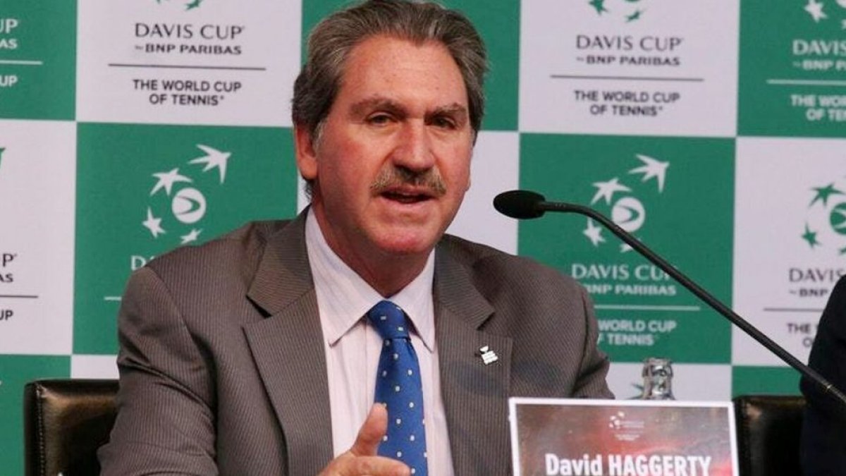 El presidente de la ITF, el estadounidense David Haggerty, anunció las medidas de contingencia ante el coronavirus