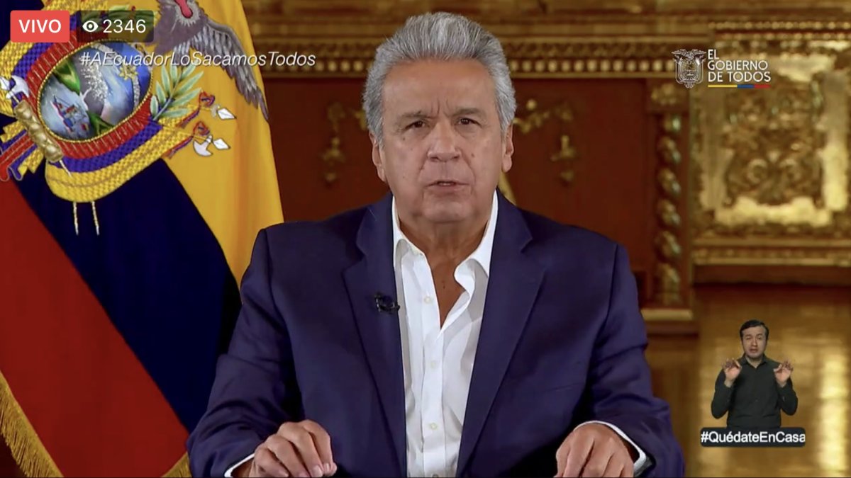 El mandatario anunció algunas medidas en cadena nacional, la tarde de este 10 de abril de 2020.