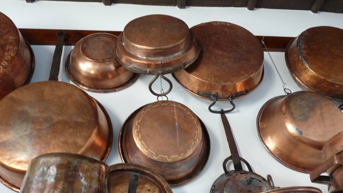 Ollas de cobre.