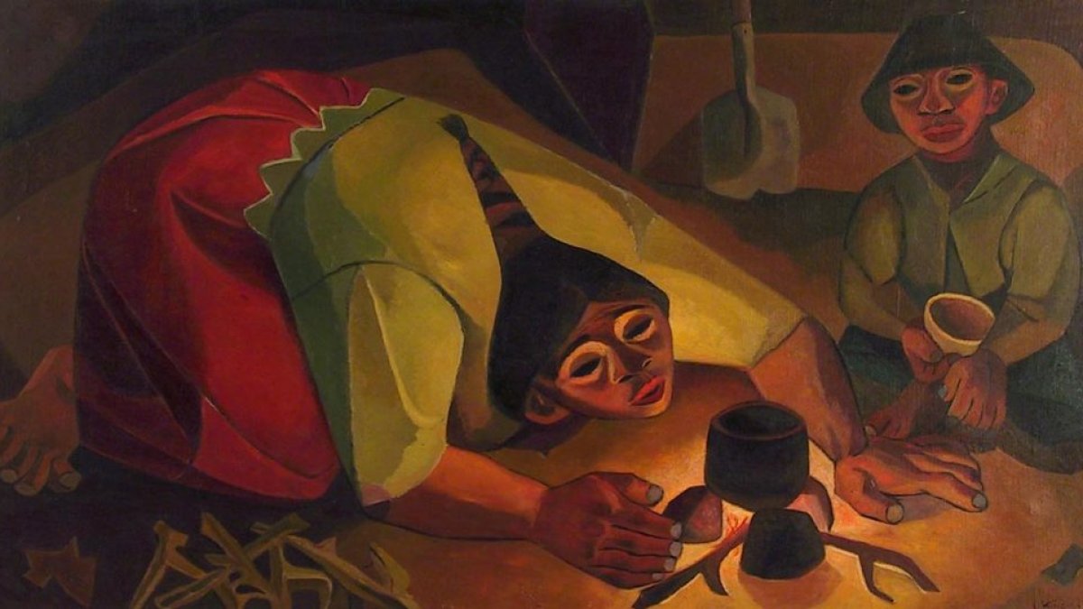 La Candela de Eduardo Kingman. La iniciativa de la Casa de la Cultura invita a los ciudadanos a recrear obras de arte con objetos que tengan en casa.